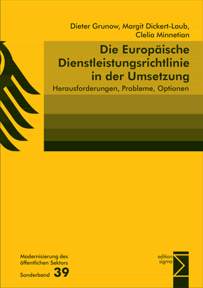 Cover of book: Die Europäische Dienstleistungsrichtlinie in der Umsetzung