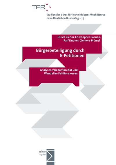 Cover of book: Bürgerbeteiligung durch E-Petitionen