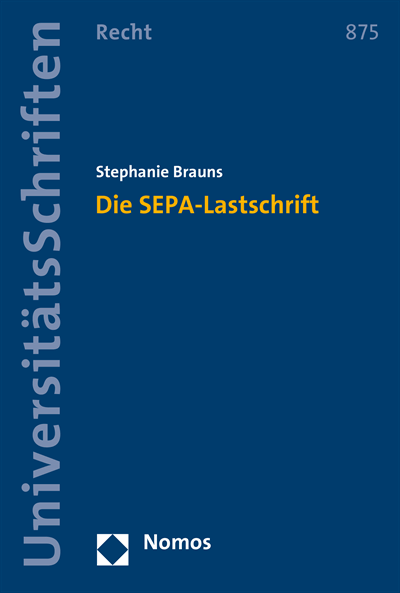 Cover des Buchs: Die SEPA-Lastschrift