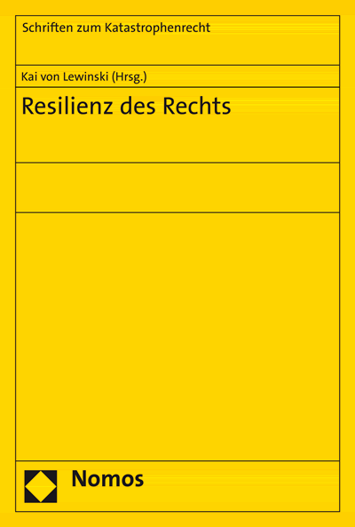 Cover des Buchs: Resilienz des Rechts