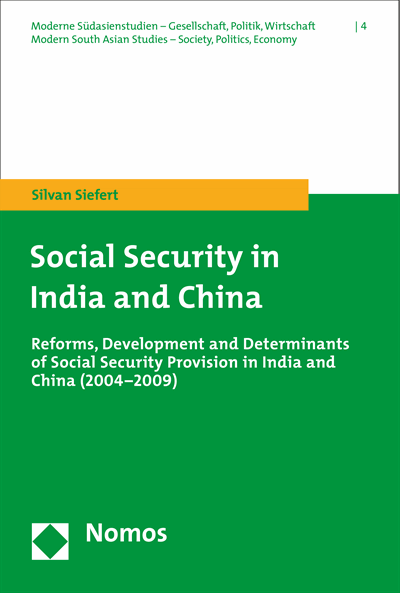Cover of book: Social Security in India and China