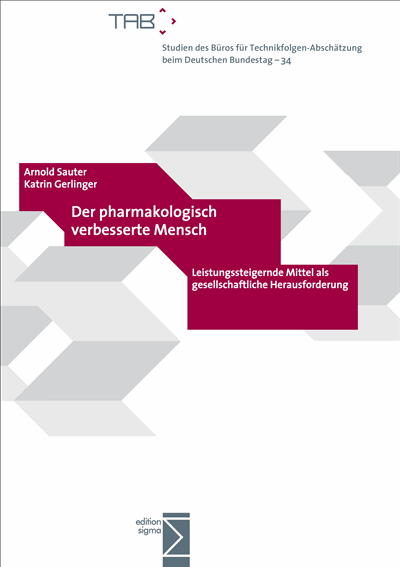 Cover of book: Der pharmakologisch verbesserte Mensch