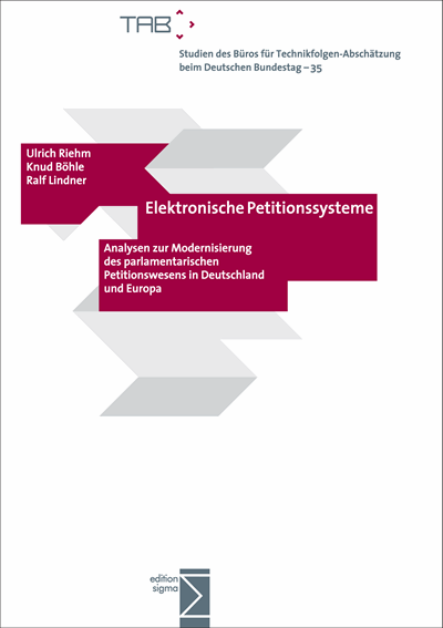 Cover des Buchs: Elektronische Petitionssysteme