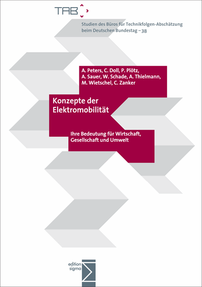 Cover of book: Konzepte der Elektromobilität