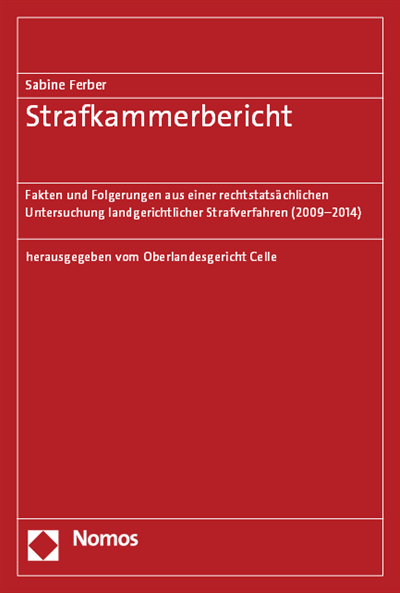 Cover des Buchs: Strafkammerbericht