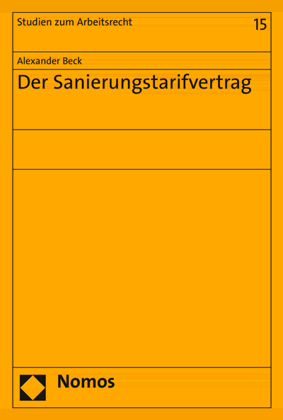 Cover of book: Der Sanierungstarifvertrag