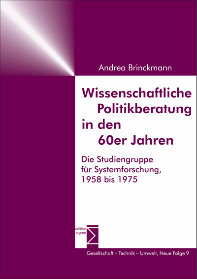 Cover of book: Wissenschaftliche Politikberatung in den 60er Jahren