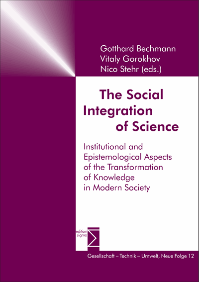 Cover of book: The Social Integration of Science