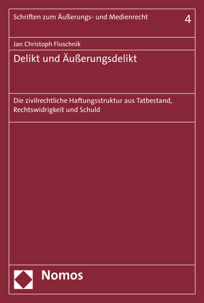 Cover des Buchs: Delikt und Äußerungsdelikt