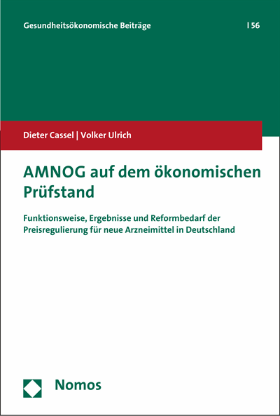 Cover des Buchs: AMNOG auf dem ökonomischen Prüfstand