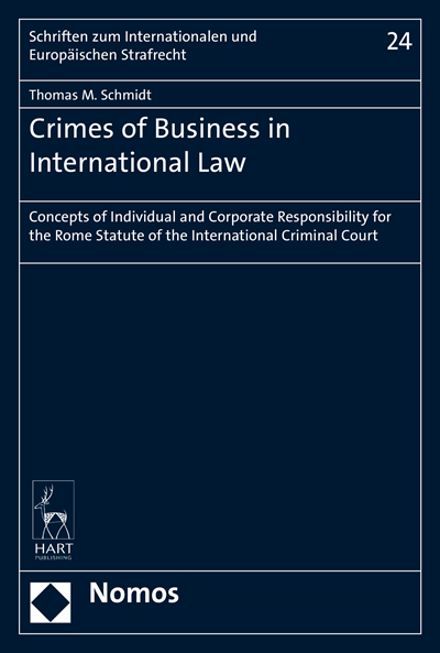 Cover des Buchs: Crimes of Business in International Law