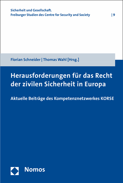 Cover of book: Herausforderungen für das Recht der zivilen Sicherheit in Europa