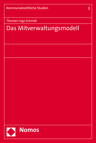 Cover of book: Das Mitverwaltungsmodell