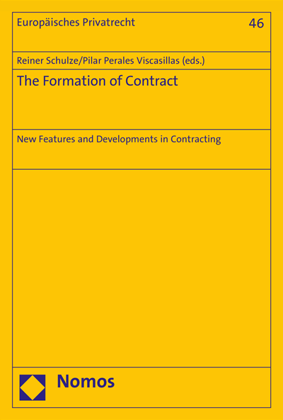 Cover of book: The Formation of Contract