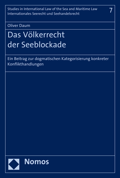 Cover des Buchs: Das Völkerrecht der Seeblockade