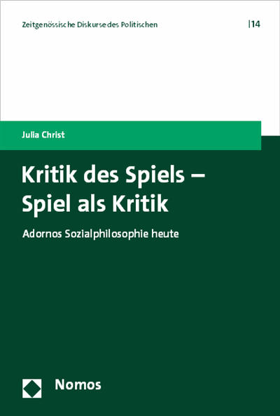 Cover of book: Kritik des Spiels - Spiel als Kritik
