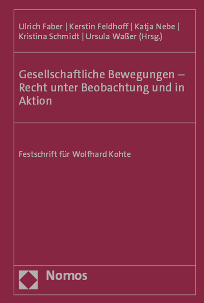 Cover des Buchs: Gesellschaftliche Bewegungen - Recht unter Beobachtung und in Aktion