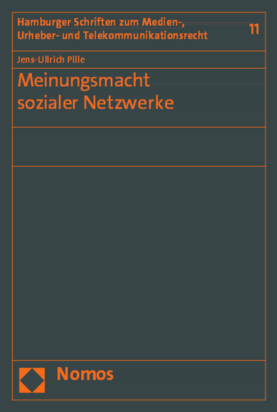 Cover des Buchs: Meinungsmacht sozialer Netzwerke
