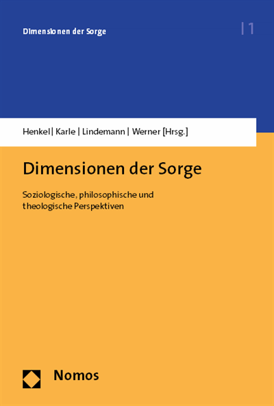 Cover of book: Dimensionen der Sorge
