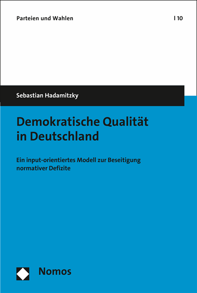 Cover of book: Demokratische Qualität in Deutschland