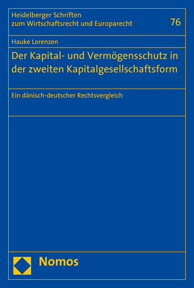 Cover des Buchs: Der Kapital- und Vermögensschutz in der zweiten Kapitalgesellschaftsform