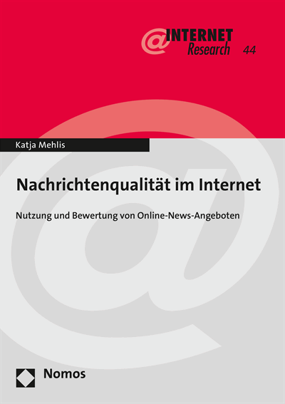 Cover of book: Nachrichtenqualität im Internet