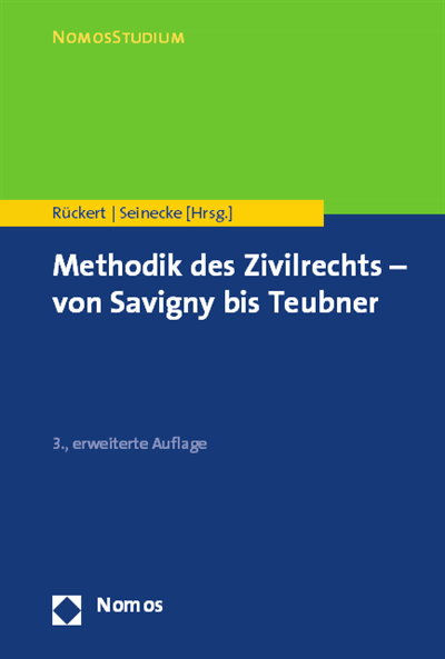 Cover des Buchs: Methodik des Zivilrechts - von Savigny bis Teubner