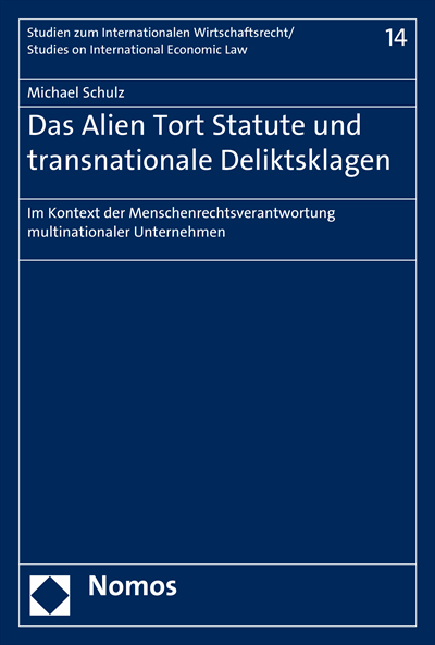 Cover of book: Das Alien Tort Statute und transnationale Deliktsklagen