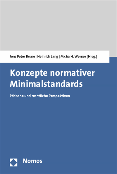 Cover of book: Konzepte normativer Minimalstandards