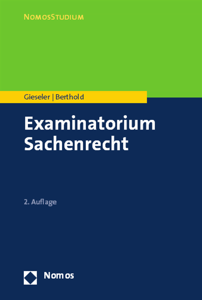 Cover des Buchs: Examinatorium Sachenrecht
