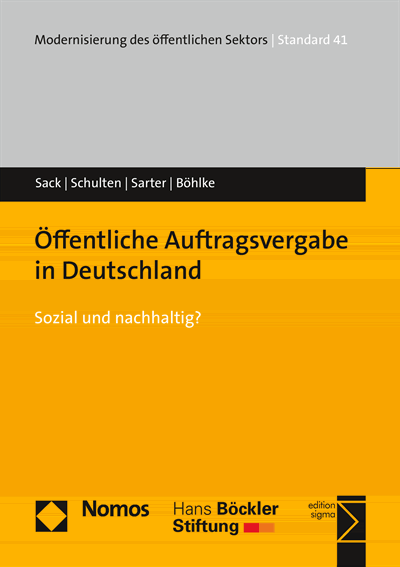 Cover of book: Öffentliche Auftragsvergabe in Deutschland
