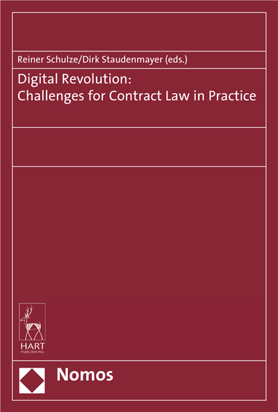 Cover of book: Digital Revolution: Challenges for Contract Law in Practice