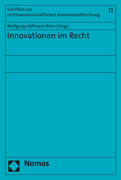 Cover des Buchs: Innovationen im Recht