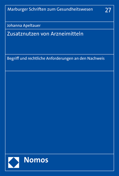 Cover of book: Zusatznutzen von Arzneimitteln