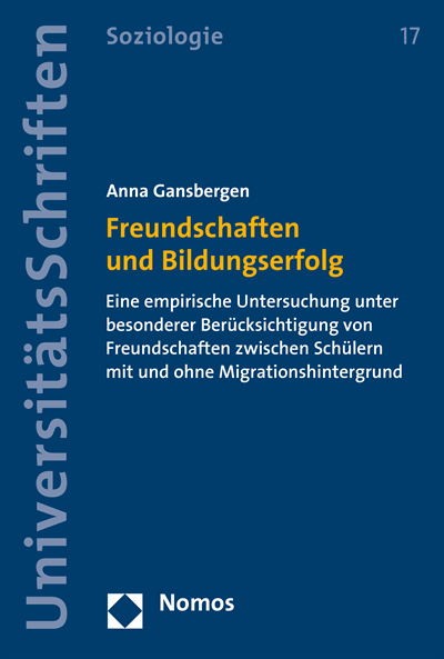 Cover of book: Freundschaften und Bildungserfolg
