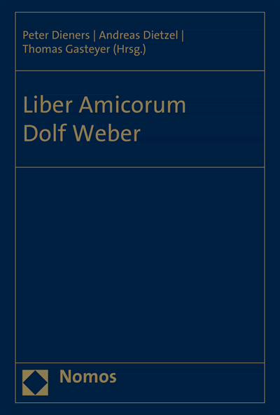 Cover of book: Liber Amicorum Dolf Weber
