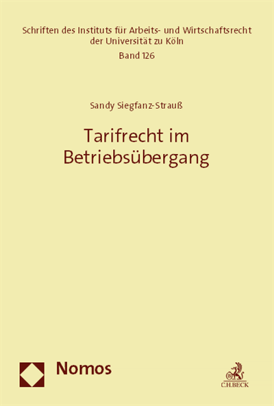 Cover of book: Tarifrecht im Betriebsübergang