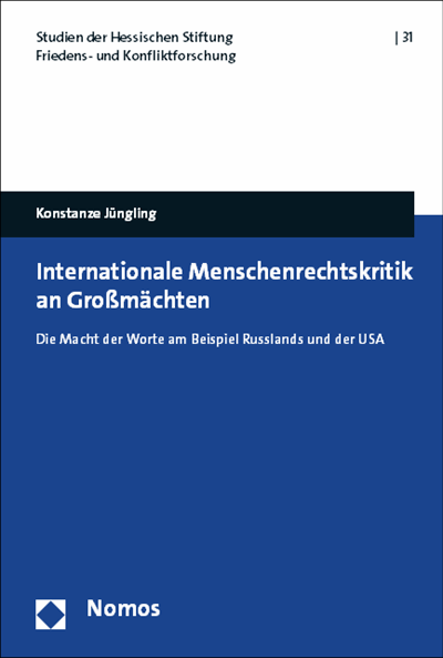 Cover des Buchs: Internationale Menschenrechtskritik an Großmächten