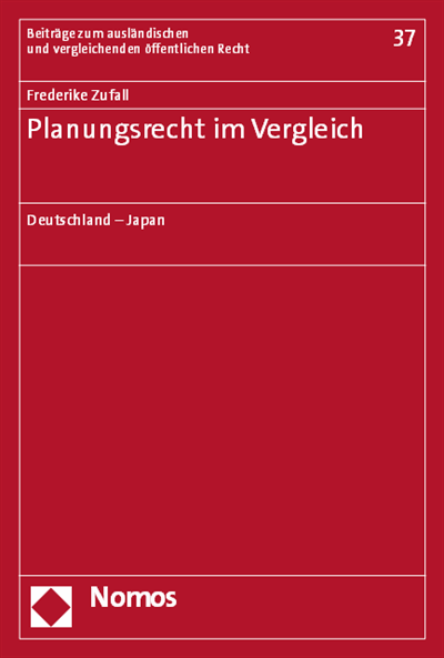 Cover des Buchs: Planungsrecht im Vergleich