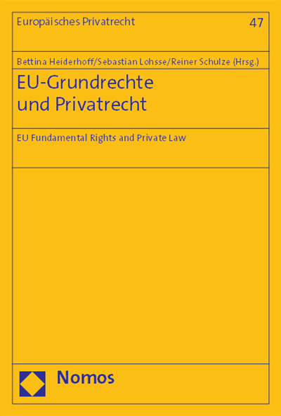 Cover of book: EU-Grundrechte und Privatrecht