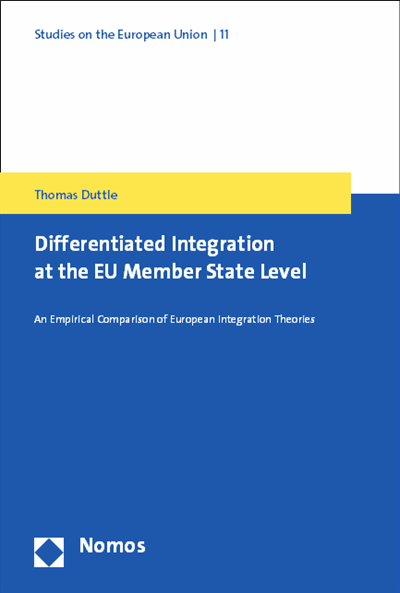 Cover of book: Differentiated Integration at the EU Member State Level