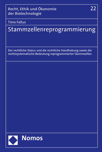 Cover of book: Stammzellenreprogrammierung