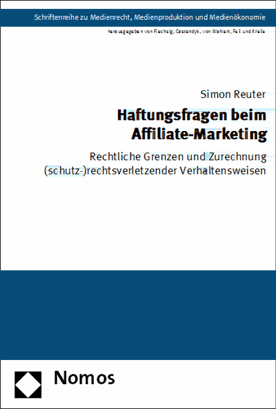 Cover of book: Haftungsfragen beim Affiliate-Marketing