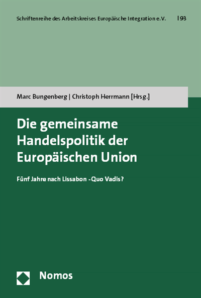 Cover of book: Die gemeinsame Handelspolitik der Europäischen Union