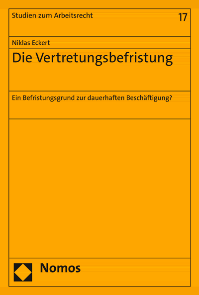 Cover of book: Die Vertretungsbefristung
