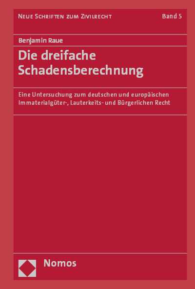 Cover of book: Die dreifache Schadensberechnung