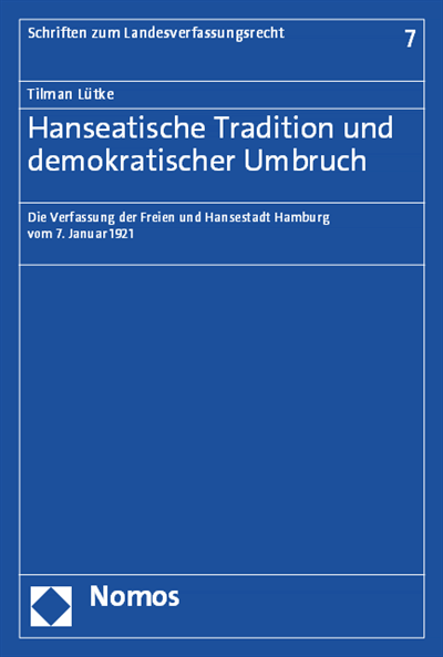 Cover des Buchs: Hanseatische Tradition und demokratischer Umbruch