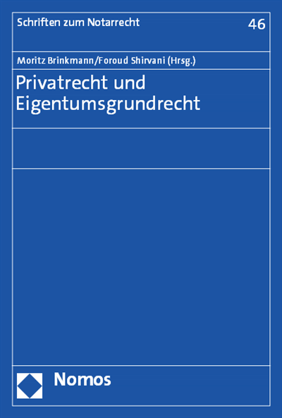 Cover des Buchs: Privatrecht und Eigentumsgrundrecht