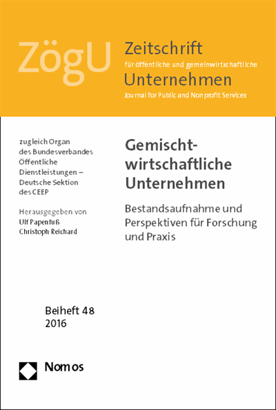 Cover of book: Gemischtwirtschaftliche Unternehmen