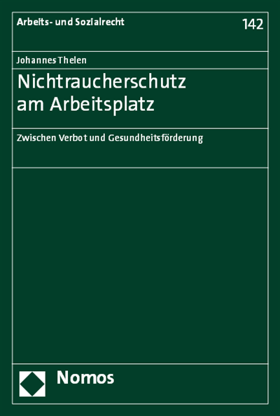 Cover des Buchs: Nichtraucherschutz am Arbeitsplatz